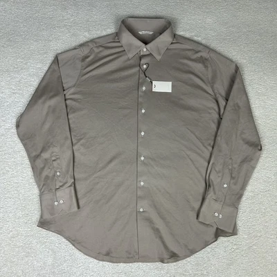 Suitsupply Shirt Mens XL Beige Long Sleeve Button Up Casual Classic Dress Shirt - Image 1 of 4