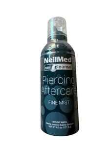 NeilMed NeilCleanse Piercing Aftercare Fine Mist 6.3 Fluid Ounce Bottle Sealed - Picture 1 of 2