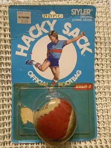 Nearly Sealed 1984 WHAM-O Hacky Sack Official Footbag Styler Genuine Pigskin - Picture 1 of 3