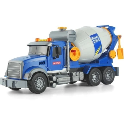 16" Pull Back Mixer Engineering Truck Model Car Replica Vehicle Toys Gifts Kids - Image 1 of 4