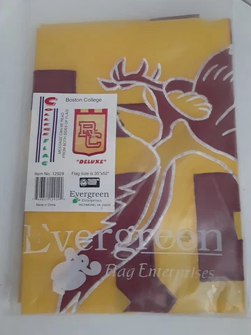 BOSTON COLLEGE GOLDEN EAGLES  35 x 52 FLAG ~ Evergreen Enterprises 12929  Banner Cover