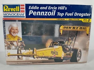 Eddie And Ercie Hill Pennzoil Top Fuel Dragster Revell 1:25 85-7650 Sealed Box - Picture 1 of 7