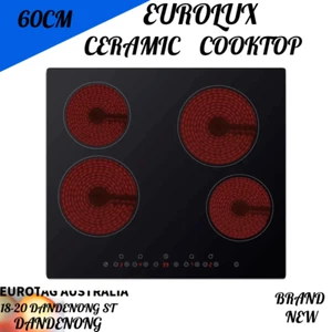 EUROLUX Ceramic Cooktop 60cm Electric Cooker 4 Burner Stove Touch Control NEW - Picture 1 of 3