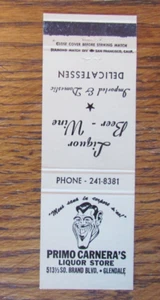 BOXING WRESTLING MATCHBOOK COVER: BOXER & WRESTLER PRIMO CARNERA MATCHCOVER -A3 - Picture 1 of 2