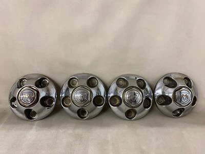 01 Dodge Ram 1500 Juego de 4 tapas centrales cromadas OEM 52038915 se adapta a aleación de 16' Foto 1 de 4