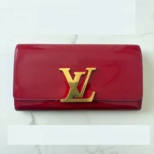 Louis Vuitton Vernis Portefeuille Louise Long Wallet Pink Rose Indien YK915 - Picture 1 of 16