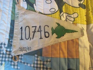 Submarino alemán de la Segunda Guerra Mundial U-96 pez espada verde 10.746 toneladas bandera de victoria - Imagen 1 de 1
