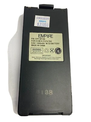ICOM IC-F3,F4,TA2 9.6v /1000mah replacement battery - Image 1 of 4