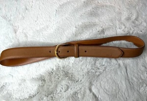 Lauren Ralph Lauren Gürtel Damen Medium Leder Crosshatch Messingschnalle klassisch - Bild 1 von 16