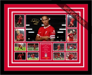 VIRGIL VAN DIJK LIVERPOOL FOOTBALL CLUB LIMITED EDT 250 ONLY SIGNED MEMORABILIA - Picture 1 of 6