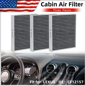 3PCS Cabin Air Filter Replacement for LEXUS ES250 2021-2022 ES300H 2019-2022 - Picture 1 of 10