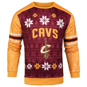 Forever Collectibles NBA Men's Cleveland Cavaliers Printed Ugly Sweater - Picture 1 of 7