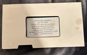 CSI NY EARLY FYC VHS SCREENER EPISODE "BLINK" ROUGH CUT PRE-AIR VERSION PROMO - Picture 1 of 4