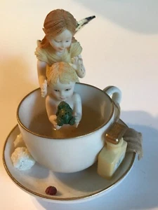 LANDKÜNSTLER ~ SCHMETTERLINGSFEEN ~ FIGUR "BADEZEIT" ~ 2003 - Bild 1 von 13