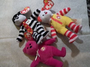 McDonalds Beanie Bären, 3 Stück, lose, siehe Beschreibung unten - Bild 1 von 1