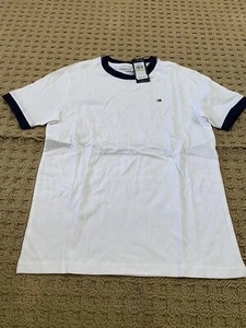 Camiseta básica Tommy Hilfiger talla M niños blanca nueva con etiquetas *¡Por debajo de la venta al por menor!* - Imagen 1 de 3
