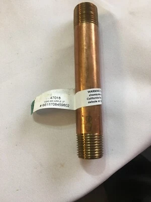 Jmf Nipple 1/2 " X 5 " Red Brass - Image 1 of 4