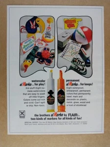 1972 Flair El Marko Watercolor & Permanent Markers vintage print Ad - Picture 1 of 1