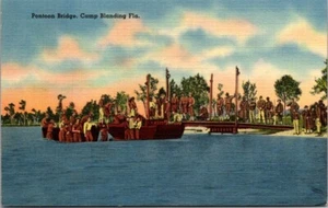 Postal Puente Pontón Campamento Blanding FL - Imagen 1 de 2