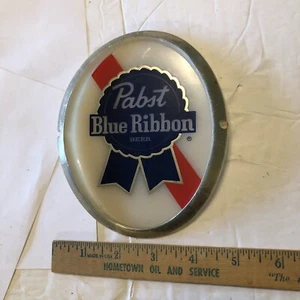 Pabst Sign Blue Ribbon Beer Wall Sconce Part Light Vintage Lighted Name Badge - Picture 1 of 6