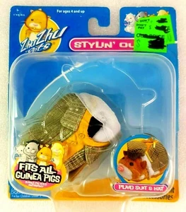 ZhuZhu Pets Guinea Pigs Stylin Outfit Plaid Suit and Hat 877799007387 - Picture 1 of 2