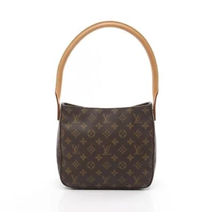 LOUIS VUITTON Looping MM Schultertasche M51146 Monogram Leder Braun Gebraucht - Bild 1 von 9