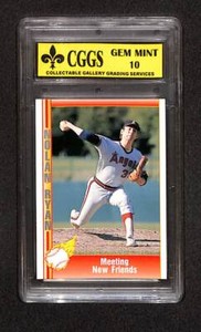 1991 Pacific Nolan Ryan Texas Express I #20 Meeting New Friends CGGS 10 Gem Mint
