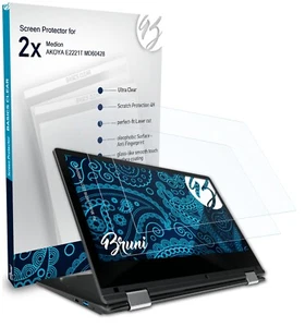 Bruni 2x Lámina Protectora para Medion AKOYA E2221T MD60428 Película Protectora - Imagen 1 de 4