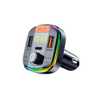 Bluetooth FM Transmitter Handsfree Car MP3 Music Player 2-USB Port Charger Hub E