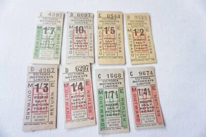 Victoria Motorways Limited Bus Coach Tram Ticket x8 - Picture 1 of 4