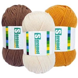 150g 3x50g 3 Pieces of Mixed/Solid Color Crochet Knitting and Handicraft Yarn... - Picture 1 of 9