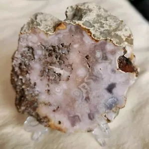 Natural Polished 3.5" Pink Amethyst Slab Slice - USA - Picture 1 of 2