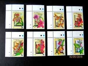 St. Vincent Grenadines #715-22 Orchideen-Set mit Präparataufdruck, rar, 1990 - Bild 1 von 2