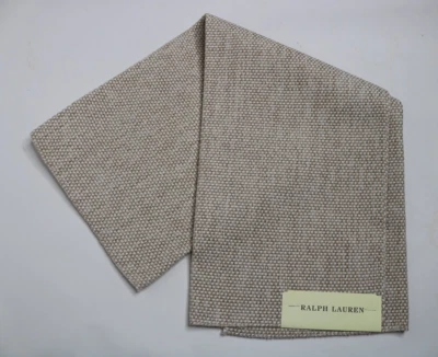 Ralph Lauren 25X26 Fabric Remnant "Salt Marsh" Color, Sand, Italy - Image 1 of 4