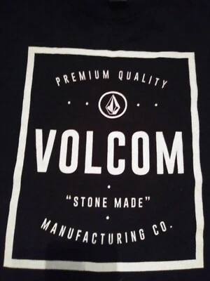 Volcom Stone Made Men’s Black Graphic T Shirt Ivory Design Medium - Image 1 of 4