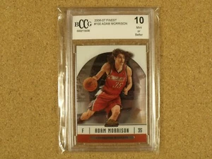 Tarjeta de baloncesto 2006-07 Topps Finest # 100 Adam Morrison RC clasificación BCCG como nueva 10 - Imagen 1 de 2
