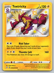 Toxtricity SV042/SV122 Shiny Holo Rare Shining Fates Pokemon Card - NM Near Mint - Picture 1 of 2
