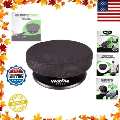 Compact Minimalist Wobble Stool - Self-Balancing 330 lbs Support for Comfort - Image 1 of 4