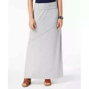 Style & Co. Women's Maxi Skirt Comfortable Pull On Skirt Heather Grey XS Size - Picture 1 of 1