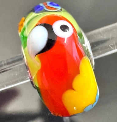 TROLLBEADS Colorido Guacamayo Rojo Único LAA 925S ¡NUEVO! Foto 1 de 4
