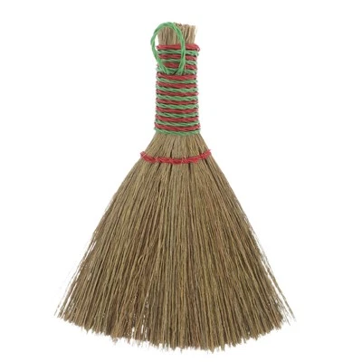 Small Hand Broom Natural Straw Broom With Bristles For Indoor Cleaning - Image 1 of 4