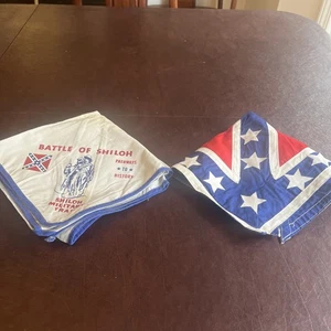 2 BSA Pfadfinder Schals Battle Of Shiloh Confederate Tennessee um 1960 - Bild 1 von 17