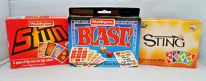 Vintage Blast! + Stun + Sting (Fun Party Card Games x3 by Waddingtons / Gibsons) - Picture 1 of 20