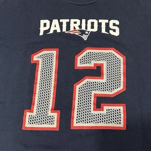 Tom Brady #12 T-Shirt Large blau New England Patriots NFL Football - Bild 1 von 14