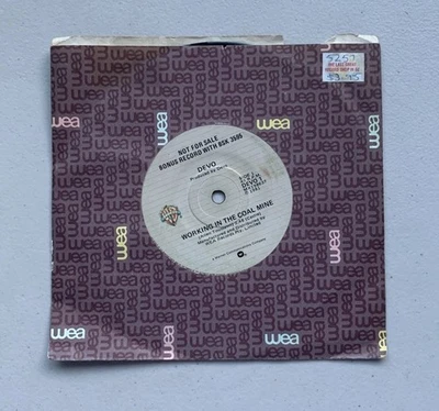 DEVO - Working In The Coal Mine 7" Vinyl 1981 - Image 1 of 3