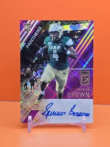 🔵⚫️🔵 2021 ELITE SPENCER BROWN #ERA-SBR PURPLE AUTOGRAPH 24/49 PANTHERS 🔵⚫️🔵 - Bild 1 von 2