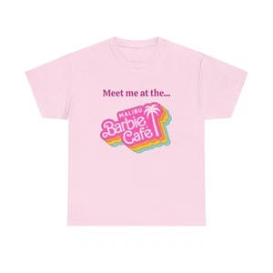 COFFEE T SHIRT | Barbie Malibu Cafe T-Shirt | Barbie Coffee T-Shirt | - Picture 1 of 9