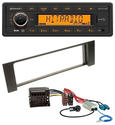 Continental 1DIN DAB MP3 AUX USB Autoradio für Audi A4 B6 00-04 Quadlock Doppel - Bild 1 von 4
