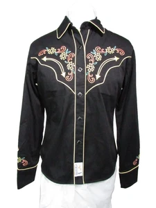 Panhandle Slim Snap Western Hemd Damen Medium bestickt Rodeo Rockabilly - Bild 1 von 12