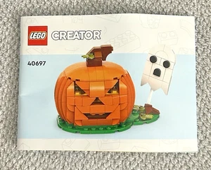 40697 LEGO Creator beleuchteter geschnitzter Kürbis Handbuch, saisonal, 2024, nicht mehr im Handel erhältlich - Bild 1 von 2